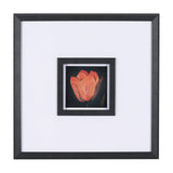 Flower Portrait II by Mercana Studio a Hand Embellished Textured Framed Art Print Matted under Glass by Mercana at Eve Furniture