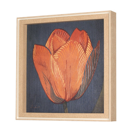 Flower Portrait II (TULIP) by Mercana Studio a Hand Embellished Textured Framed Art Print by Mercana at Eve Furniture