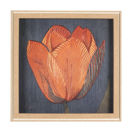 Flower Portrait II (TULIP) by Mercana Studio a Hand Embellished Textured Framed Art Print by Mercana at Eve Furniture