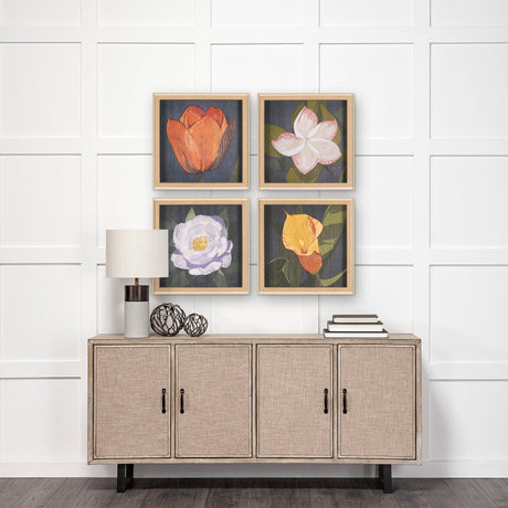 Flower Portrait III (FRANGIPANI) by Mercana Studio a Hand Embellished Textured Framed Art Print by Mercana at Eve Furniture