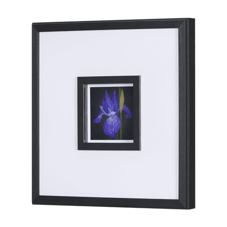 Flower Portrait IV by Mercana Studio a Hand Embellished Textured Framed Art Print Matted under Glass by Mercana at Eve Furniture