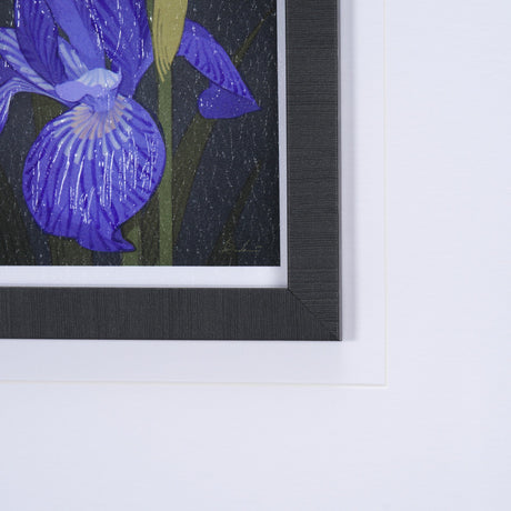 Flower Portrait IV by Mercana Studio a Hand Embellished Textured Framed Art Print Matted under Glass by Mercana at Eve Furniture