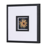 Flower Portrait IX by Mercana Studio a Hand Embellished Textured Framed Art Print Matted under Glass by Mercana at Eve Furniture