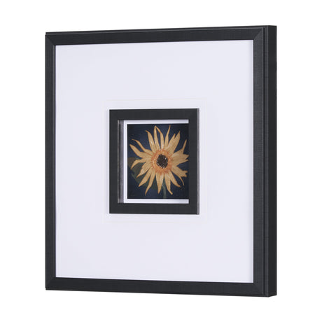 Flower Portrait IX by Mercana Studio a Hand Embellished Textured Framed Art Print Matted under Glass by Mercana at Eve Furniture
