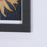 Flower Portrait IX by Mercana Studio a Hand Embellished Textured Framed Art Print Matted under Glass by Mercana at Eve Furniture