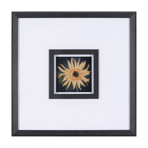Flower Portrait IX by Mercana Studio a Hand Embellished Textured Framed Art Print Matted under Glass by Mercana at Eve Furniture