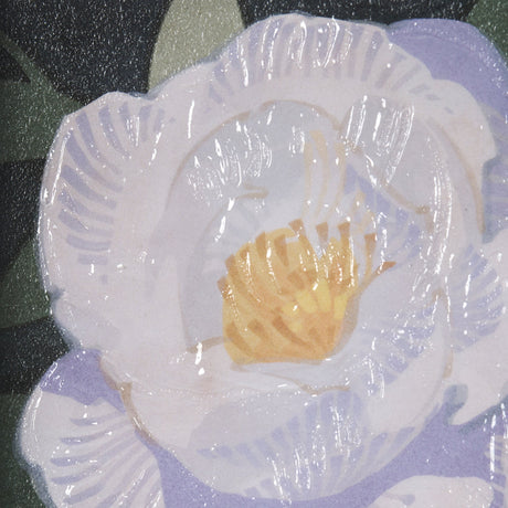 Flower Portrait V by Mercana Studio a Hand Embellished Textured Framed Art Print Matted under Glass by Mercana at Eve Furniture