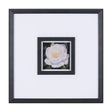 Flower Portrait V by Mercana Studio a Hand Embellished Textured Framed Art Print Matted under Glass by Mercana at Eve Furniture