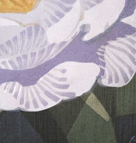 Flower Portrait V (PEONY) by Mercana Studio a Hand Embellished Textured Framed Art Print by Mercana at Eve Furniture