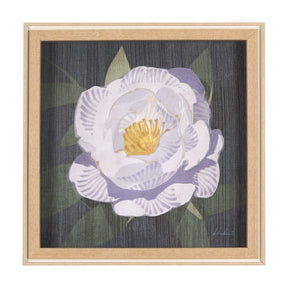 Flower Portrait V (PEONY) by Mercana Studio a Hand Embellished Textured Framed Art Print by Mercana at Eve Furniture