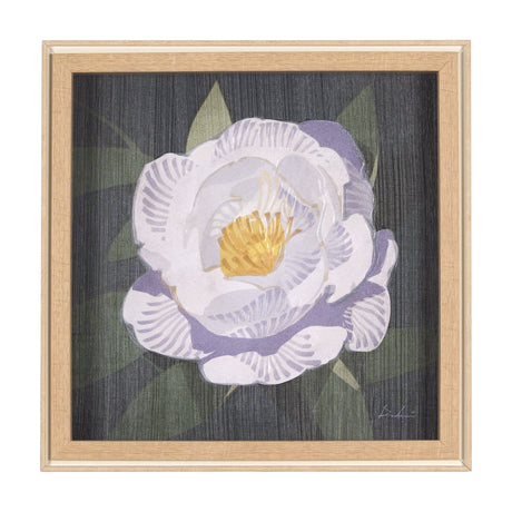 Flower Portrait V (PEONY) by Mercana Studio a Hand Embellished Textured Framed Art Print by Mercana at Eve Furniture