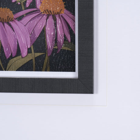 Flower Portrait VI by Mercana Studio a Hand Embellished Textured Framed Art Print Matted under Glass by Mercana at Eve Furniture