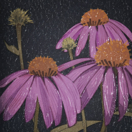 Flower Portrait VI by Mercana Studio a Hand Embellished Textured Framed Art Print Matted under Glass by Mercana at Eve Furniture