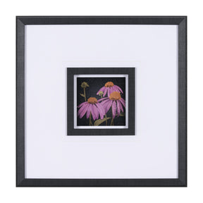 Flower Portrait VI by Mercana Studio a Hand Embellished Textured Framed Art Print Matted under Glass by Mercana at Eve Furniture