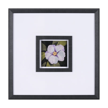 Flower Portrait VII by Mercana Studio Hand Embellished Textured Framed Art Print Matted under Glass by Mercana at Eve Furniture