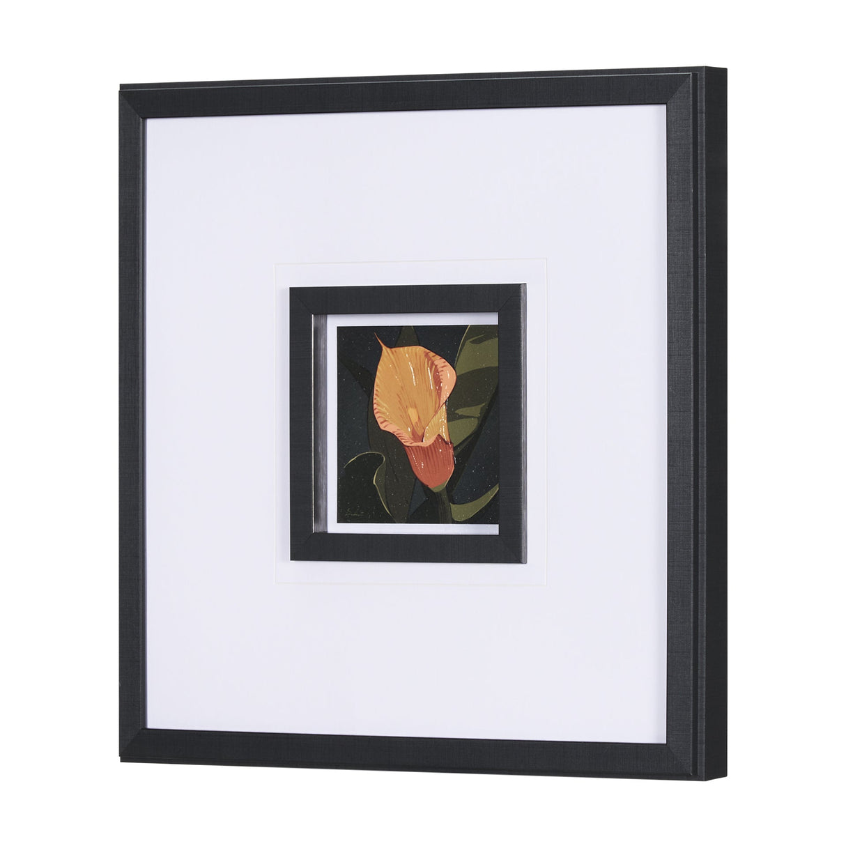 Flower Portrait VIII by Mercana Studio Hand Embellished Textured Framed Art Print Matted under Glass by Mercana at Eve Furniture