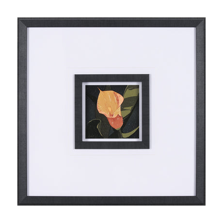 Flower Portrait VIII by Mercana Studio Hand Embellished Textured Framed Art Print Matted under Glass by Mercana at Eve Furniture