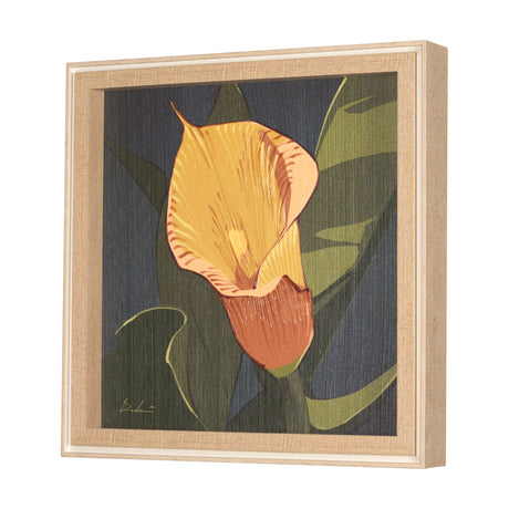 Flower Portrait VIII (CALLA LILY) by Mercana Studio a Hand Embellished Textured Framed Art Print by Mercana at Eve Furniture