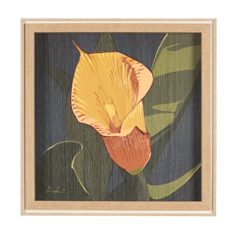 Flower Portrait VIII (CALLA LILY) by Mercana Studio a Hand Embellished Textured Framed Art Print by Mercana at Eve Furniture