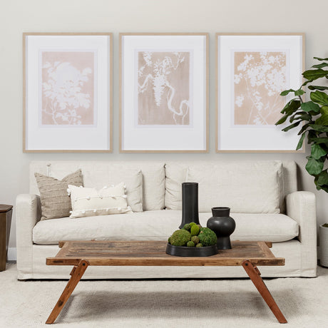 Flower Silhouette-Jasmine by Mercana Studio Hand Embelished Framed Art Print Matted under Glass by Mercana at Eve Furniture
