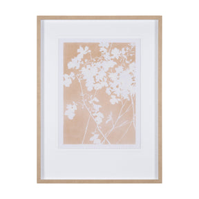 Flower Silhouette-Jasmine by Mercana Studio Hand Embelished Framed Art Print Matted under Glass by Mercana at Eve Furniture