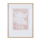 Flower Silhouette-Peony by Mercana Studio Hand Embellished Framed Art Print Matted under Glass by Mercana at Eve Furniture