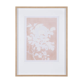 Flower Silhouette-Peony by Mercana Studio Hand Embellished Framed Art Print Matted under Glass by Mercana at Eve Furniture