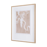 Flower Silhouette-Wisteria by Mercana Studio Hand Embellished Framed Art Print Matted under Glass by Mercana at Eve Furniture