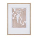 Flower Silhouette-Wisteria by Mercana Studio Hand Embellished Framed Art Print Matted under Glass by Mercana at Eve Furniture
