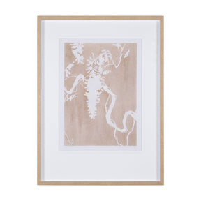 Flower Silhouette-Wisteria by Mercana Studio Hand Embellished Framed Art Print Matted under Glass by Mercana at Eve Furniture