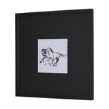 Fluid Gallop by Santhosh ch Hand-Embellished Framed Artwork Matted under Glass by Mercana at Eve Furniture