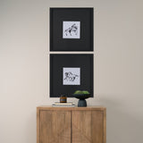 Fluid Gallop by Santhosh ch Hand-Embellished Framed Artwork Matted under Glass by Mercana at Eve Furniture