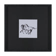 Fluid Gallop by Santhosh ch Hand-Embellished Framed Artwork Matted under Glass by Mercana at Eve Furniture