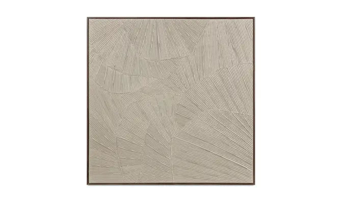 Flutter Framed Painting Cool Beige by Moe's Home at Eve Furniture