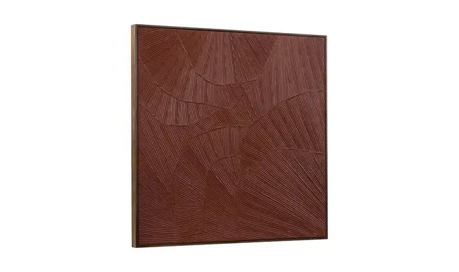 Flutter Framed Painting Maroon by Moe's Home at Eve Furniture