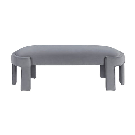 Flux Gray Bench by Homelegance at Eve Furniture