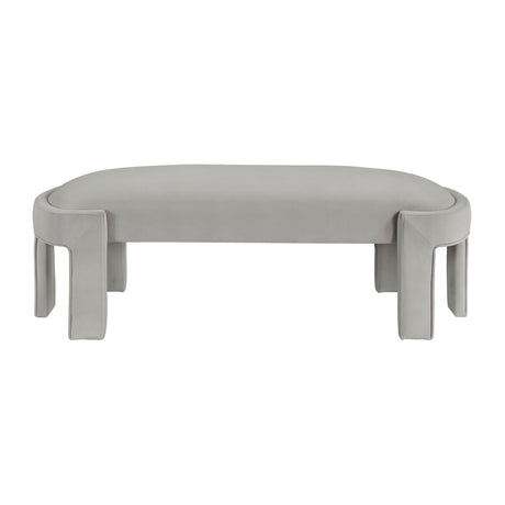 Flux Taupe Bench by Homelegance at Eve Furniture