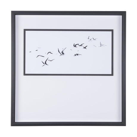 Fly Away by Mercana Studio a Hand Embellished Textured Framed Art Print Matted under Glass by Mercana at Eve Furniture