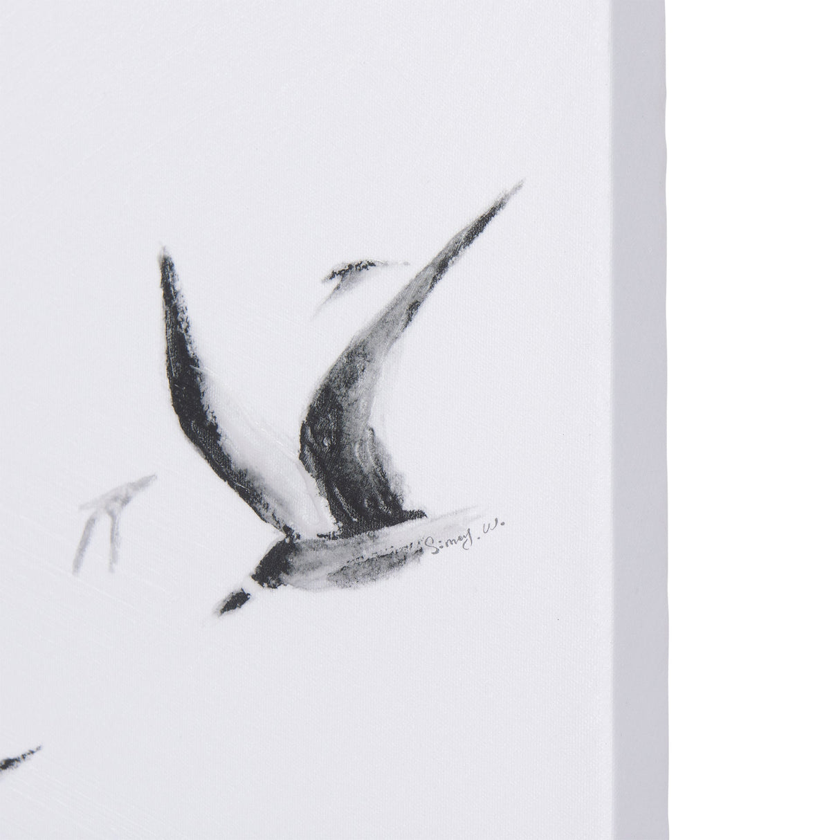 Fly Away I by Mercana Studio a Hand Embellished Textured Canvas by Mercana at Eve Furniture