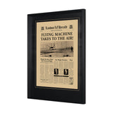 Flying Machine Takes to the Air! Hand Embelished Framed Art Photo Matted under Glass by Mercana at Eve Furniture