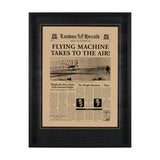 Flying Machine Takes to the Air! Hand Embelished Framed Art Photo Matted under Glass by Mercana at Eve Furniture
