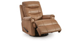 Flynwood Butternut Swivel Glider Recliner by Ashley at Eve Furniture
