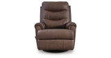 Flynwood Espresso Swivel Glider Recliner by Ashley at Eve Furniture