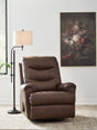 Flynwood Espresso Swivel Glider Recliner by Ashley at Eve Furniture