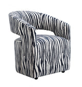 Tresa Agama Blue Arm Chair w/ Casters