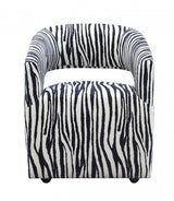 Tresa Agama Blue Arm Chair w/ Casters