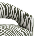 Tresa Savanna Green Arm Chair w/ Casters