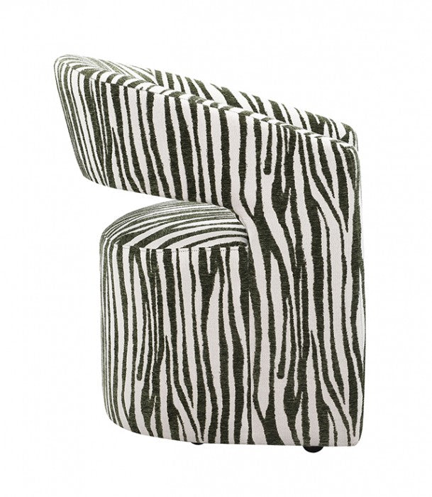 Tresa Savanna Green Arm Chair w/ Casters