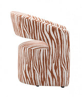 Tresa Sundowner Orange Arm Chair w/ Casters