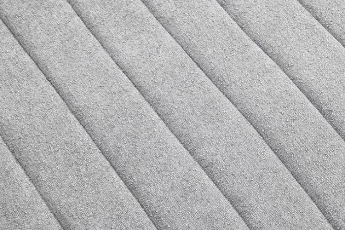 Hoople Light Gray Channel Tufted Swivel Chair